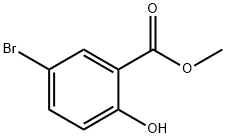 5-ブロモサリチル酸メチル 化学構造式