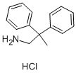 (2,2-ジフェニルプロピル)アミン塩酸塩 化学構造式