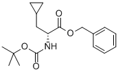 BOC-D-CYCLOPROPYLALANINE BENZYL ESTER Structure