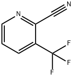 2-Cyano-3-trifluoromethylpyridine 化学構造式