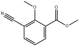 BENZOIC ACID, 3-CYANO-2-METHOXY-, METHYL ESTER Struktur