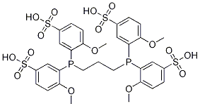 3,3',3'',3'''-(1,3-丙二基二膦)四[4-甲氧基苯磺酸],406939-32-0,结构式