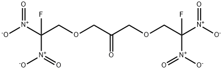 1,3-Bis(2-fluoro-2,2-dinitroethoxy)-2-propanone Struktur