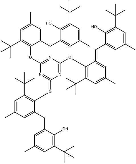 2,2',2''-[1,3,5-Triazine-2,4,6-triyltris[oxy[3-(1,1-dimethylethyl)-5-methyl-2,1-phenylene]methylene]]tris[6-(1,1-dimethylethyl)-4-methylphenol] Structure