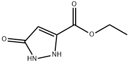 5-オキソ-2,5-ジヒドロ-1H-ピラゾール-3-カルボン酸エチル 化学構造式