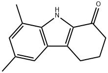 6,8-ジメチル-2,3,4,9-テトラヒドロ-1H-カルバゾール-1-オン 化学構造式
