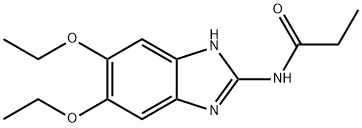 N-(5,6-Diethoxy-1H-benzimidazol-2-yl)propionamide Structure