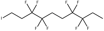3,3,4,4,7,7,8,8-オクタフルオロ-1-ヨードデカン 化学構造式