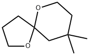 9,9-ジメチル-1,6-ジオキサスピロ[4.5]デカン 化学構造式