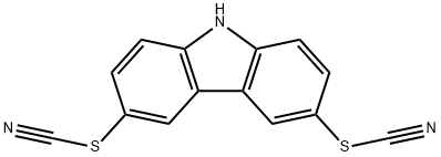 Thiocyanic acid carbazol-3,6-diyl ester Structure