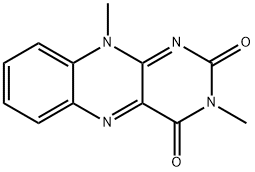 Benzo(g)pteridine-2,4(3H,10H)-dione, 3,10-dimethyl- Structure