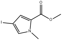 4-碘-1-甲基-1H-吡咯-2-羧酸甲酯 结构式