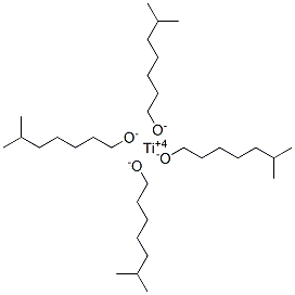 titanium(4+) 6-methylheptan-1-olate 结构式