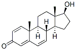 17β-ヒドロキシアンドロスタ-1,4,6-トリエン-3-オン 化学構造式