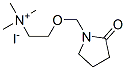 trimethyl-[2-[(2-oxopyrrolidin-1-yl)methoxy]ethyl]azanium iodide Structure