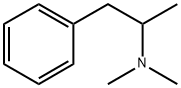 N,N-ジメチル-1-フェニル-2-プロパンアミン 化学構造式