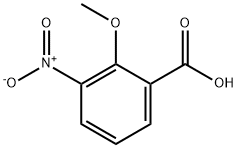 2-甲氧基-3-硝基苯甲酸, 40751-88-0, 结构式