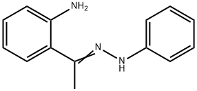 2-[1-(2-フェニルヒドラゾノ)エチル]アニリン 化学構造式