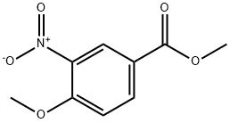 4-甲氧基-3-硝基苯甲酸甲酯 结构式