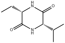 2,5-Piperazinedione,3-ethyl-6-(1-methylethyl)-,(3S,6S)-(9CI) Structure