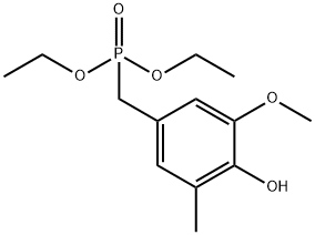 DIETHYL(4-HYDROXY-3-METHOXY-5-METHYL-BENZYL)PHOSPHONATE Structure