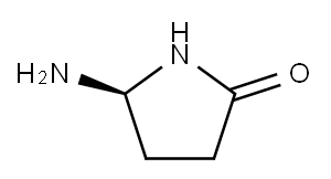(5S)-5-アミノピロリジン-2-オン 化学構造式