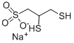 2,3-ジメルカプトプロパン-1-スルホン酸ナトリウム 化学構造式