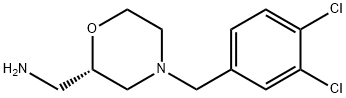 2-MorpholineMethanaMine, 4-[(3,4-dichlorophenyl)Methyl]-, (2S)- Struktur