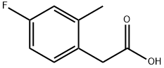 4-フルオロ-2-メチルフェニル酢酸 化学構造式