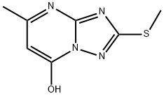 7-HYDROXY-5-METHYL-2-METHYLTHIO-S-TRIAZOLO[1,5-A]PYRIMIDINE Structure