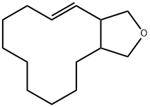 1,3,3a,4,5,6,7,8,9,10,11,13a-dodecahydrocyclododeca[c]furan Structure