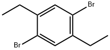 1,4-ジブロモ-2,5-ジエチルベンゼン 化学構造式