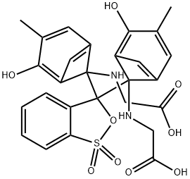 N,N'-[3H-2,1-benzoxathiol-3-ylidenbis[(6-hydroxy-5-methylphen-3,1-ylen)methylen]]bisglycin-S,S-dioxid