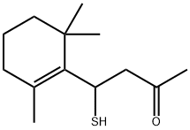4-mercapto-4-(2,6,6-trimethyl-1-cyclohexen-1-yl)butan-2-one ,40790-02-1,结构式