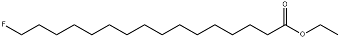 16-Fluorohexadecanoic acid ethyl ester Struktur
