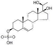 Pregn-5-ene-3β,17,20α-triol, 3-(Hydrogen Sulfate) Structure