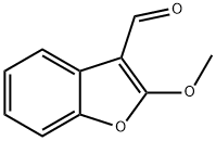 2-Methoxy-3-benzofurancarbaldehyde Struktur