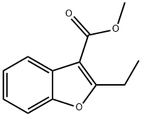 2-Ethylbenzofuran-3-carboxylic acid methyl ester Structure