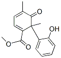 6-(2-Hydroxyphenyl)-4,6-dimethyl-5-oxo-1,3-cyclohexadiene-1-carboxylic acid methyl ester Structure