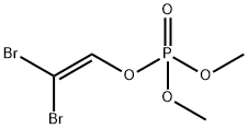 Phosphoric acid dimethyl 2,2-dibromoethenyl ester Structure