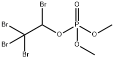 Phosphoric acid dimethyl 1,2,2,2-tetrabromoethyl ester Structure