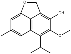4-Methoxy-5-isopropyl-7-methyl-2H-naphtho[1,8-bc]furan-3-ol Structure