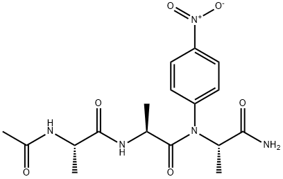 AC-ALA-ALA-ALA-PNA, 40817-33-2, 结构式