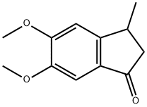 3-Methyl-5,6-dimethoxy-2,3-dihydro-1H-indene-1-one Struktur