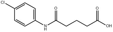 5-[(4-クロロフェニル)アミノ]-5-オキソペンタン酸 化学構造式