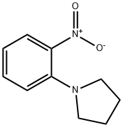 1-(ピロリジン-1-イル)-2-ニトロベンゼン 化学構造式