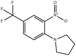 N-[2-硝基-4-(三氟甲基)苯基]吡咯烷, 40832-82-4, 结构式