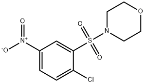 4-((2-氯-5-硝基苯基)磺酰基)吗啉 结构式