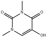1,3-ジメチル-5-ヒドロキシウラシル 化学構造式