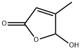 5-HYDROXY-4-METHYL-2(5H)FURANONE Structure